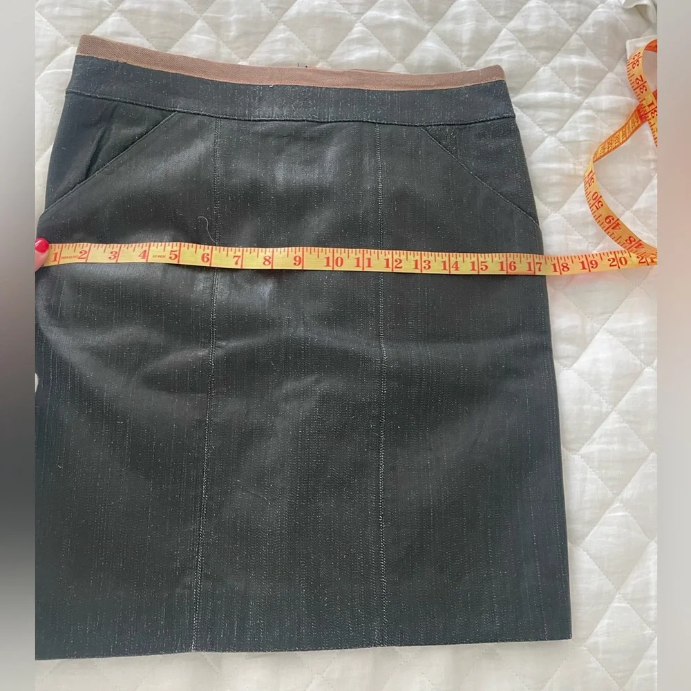 Chanel vintage leather mini skirt